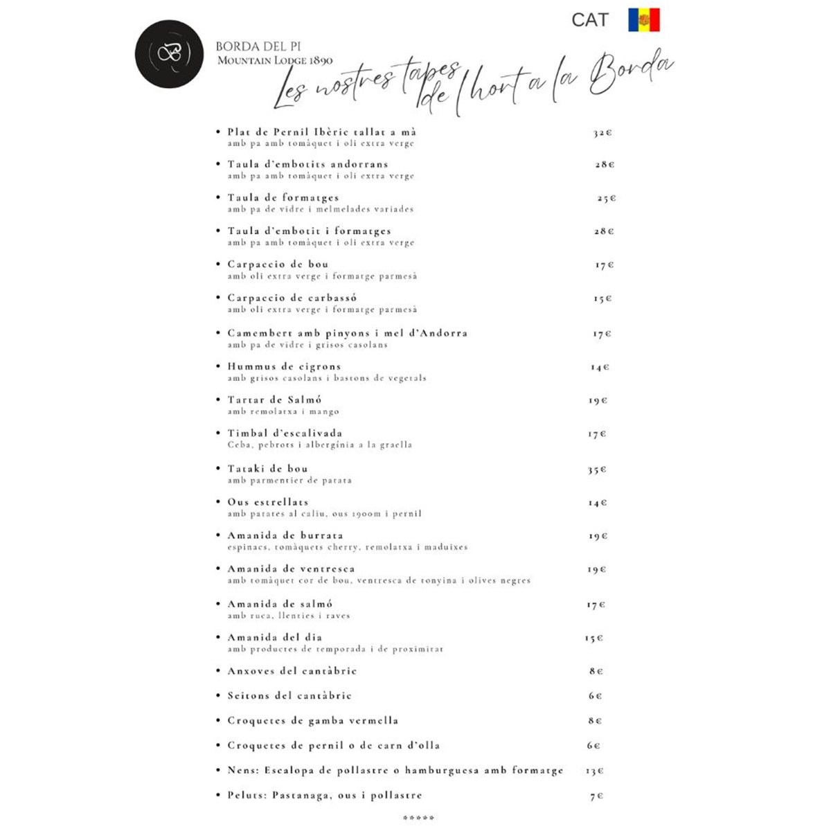 Les nostres tapes de l’hort a la Borda...