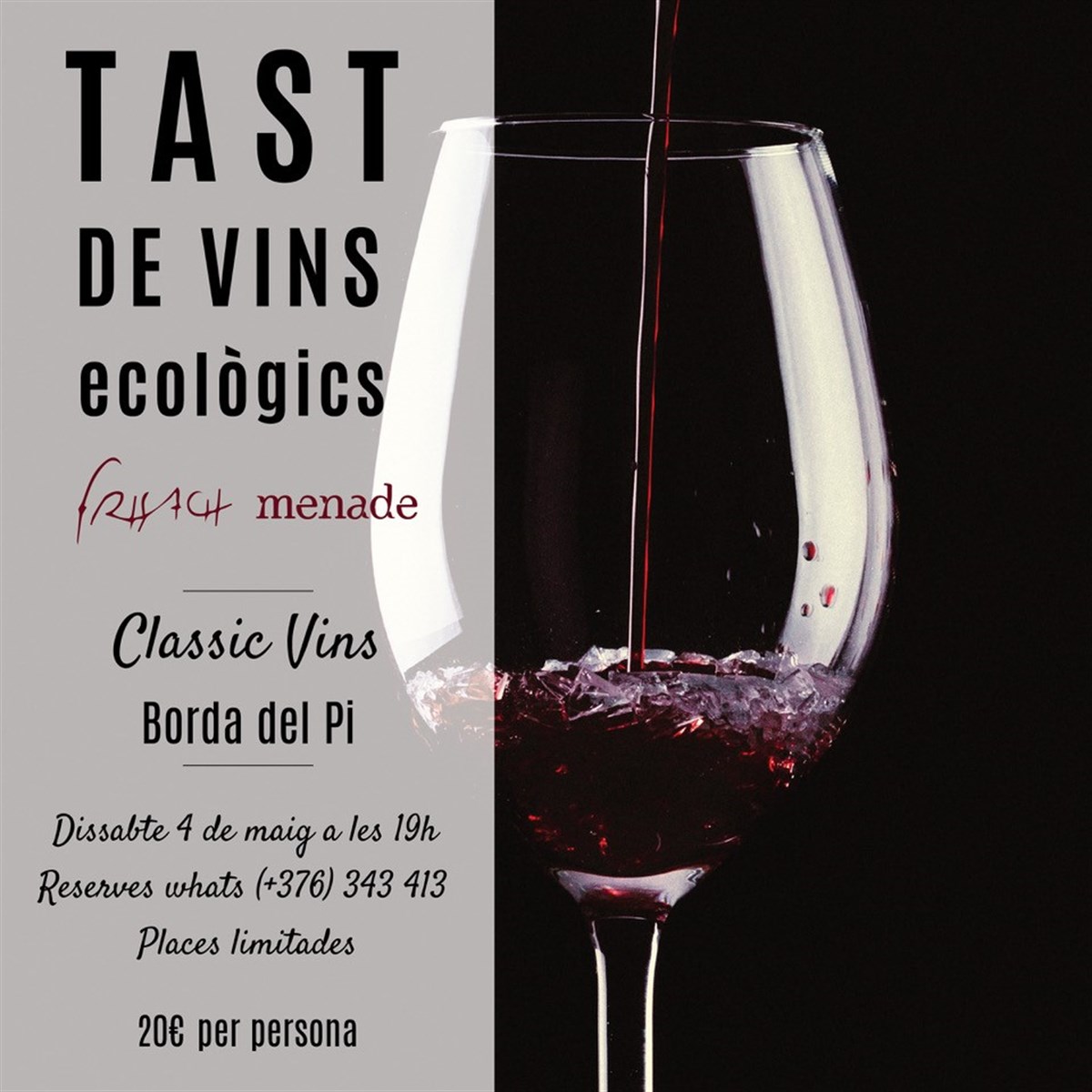 Tast de vins ecològics